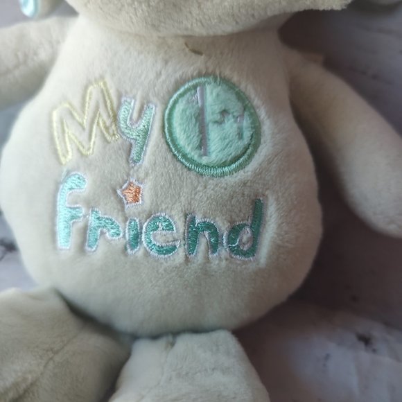 Baby Starters 9” Plush Elephant My 1st First Friend Baby Toy Lovey Satin Ears - Picture 2 of 5